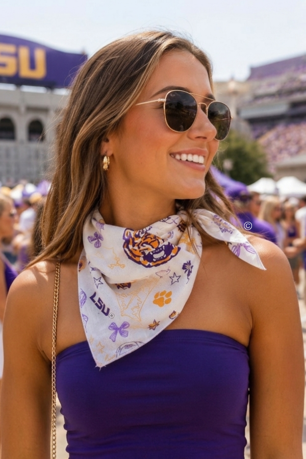 SC - ETA 8/24-9/7 LSU Bandana© - Glamourous Grace