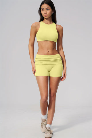 The Twirl Open Back Sports Bra Shorts 2-Piece Set