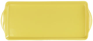 Reston Lloyd Melamine Plastic Tidbit Tray, BPA-Free, Food Safe, Multipurpose Platter  Serving Tray, Bathroom/Table Organizer,  Lemon