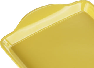 Reston Lloyd Melamine Plastic Tidbit Tray, BPA-Free, Food Safe, Multipurpose Platter  Serving Tray, Bathroom/Table Organizer,  Lemon