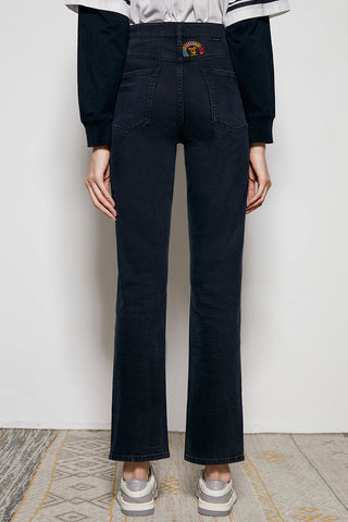 Activity Grrrl High Rise Kick Crop Jeans HJ017 - Glamourous Grace