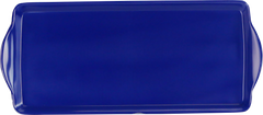 Reston Lloyd Melamine Plastic Tidbit Tray, BPA-Free, Food Safe, Multipurpose Platter  Serving Tray, Bathroom/Table Organizer,  Indigo