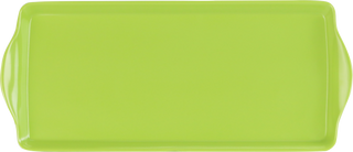Reston Lloyd Melamine Plastic Tidbit Tray, BPA-Free, Food Safe, Multipurpose Platter  Serving Tray, Bathroom/Table Organizer,  Lime
