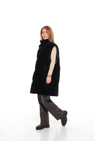 Transformer 2 in 1 Velour Down Coat/Vest