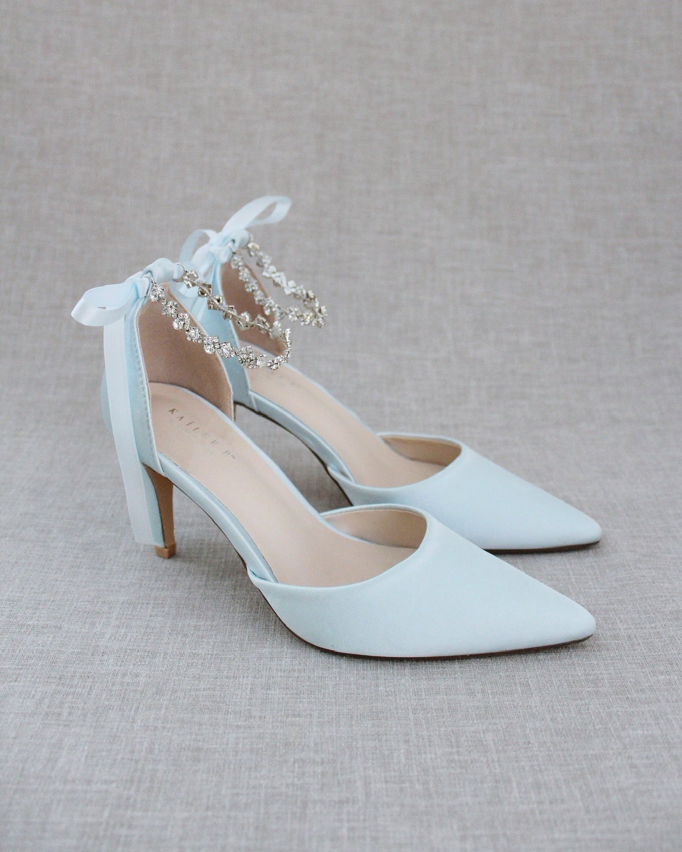 Wedding Pumps with Amaryllis Crystal Strap - Glamourous Grace
