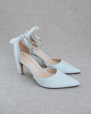 Wedding Pumps with Amaryllis Crystal Strap