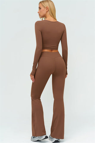 The Lushness Long Sleeve Crop top