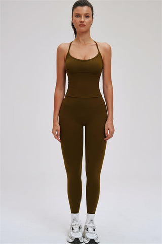 The Svelte Cross Back Tank Top Leggings 2-Piece Set