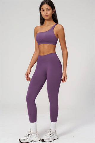 The Empower One-Shoulder Sports Bra Leggings 2-Piece Set