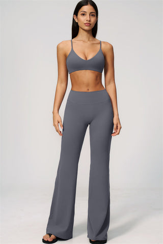 The Zura Sports Bra Flared Leggings 2-Piece Set