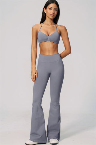 The Velvetine Sports Bra Flared Leggings 2-Piece Set