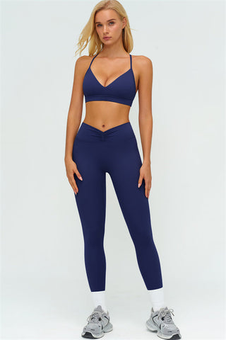 The Lushness Y-Back Sports Bra Leggings 2-Piece Set