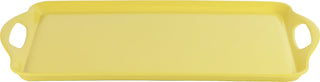 Reston Lloyd Multi-Purpose 18" Rectangle Melamine Plastic Handled Tray, Lemon