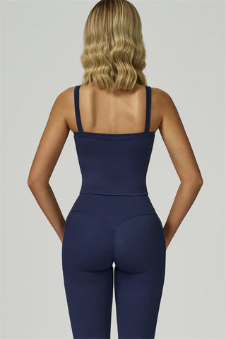 The Flourish Crop Tank Flared Leggings 2-Piece Set