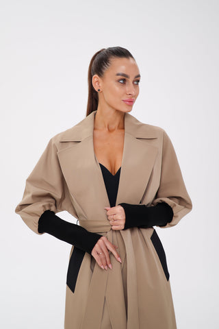 Miru Trench Coat in Camel