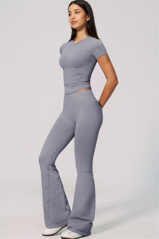 The Velvetine T-shirt Flared Leggings 2-Piece Set