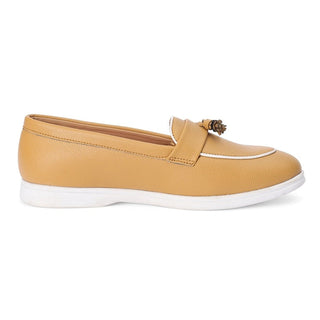 Nina - Tan Loafers
