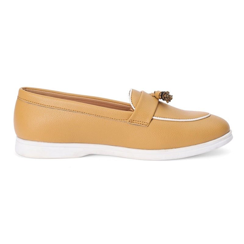 Nina - Tan Loafers - Glamourous Grace
