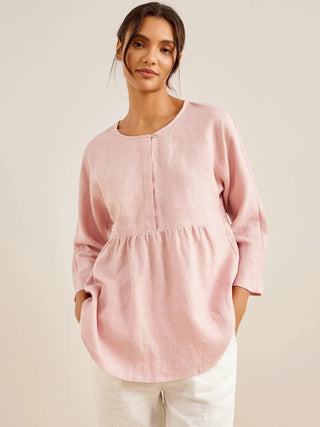 Linen Long-Sleeved Top SITKA - Glamourous Grace