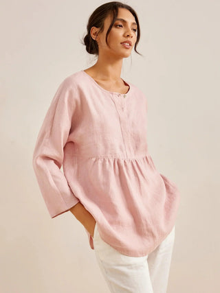 Linen Long-Sleeved Top SITKA - Glamourous Grace