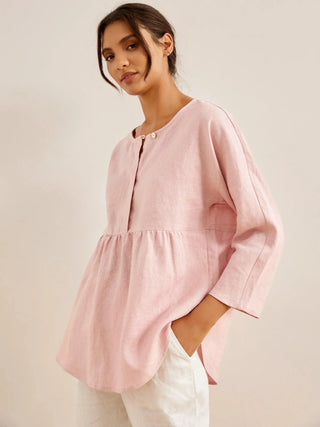 Linen Long-Sleeved Top SITKA - Glamourous Grace