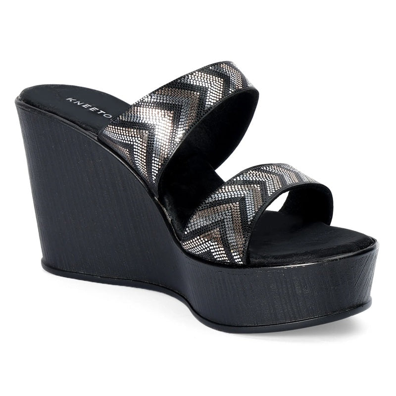 Zelda - Black Wedges - Glamourous Grace