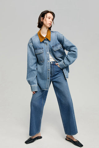 The Cityer Crop Wide Jeans HJ009 - Glamourous Grace