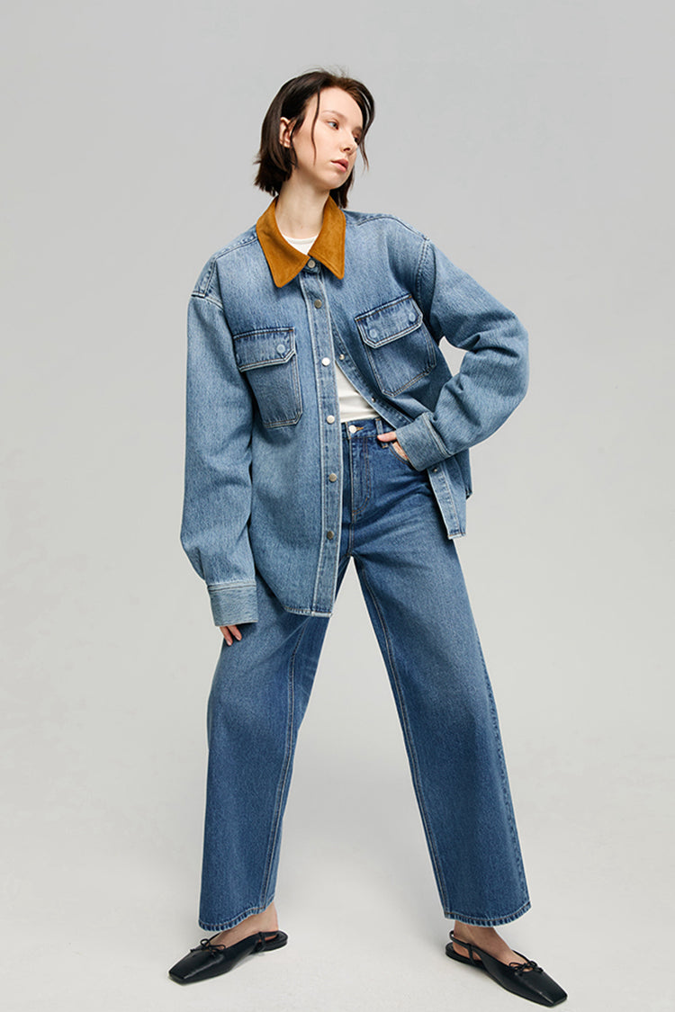 The Cityer Crop Wide Jeans HJ009 - Glamourous Grace