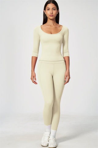 The RiseFit Half-Sleeve T-Shirt Leggings 2-Piece Set