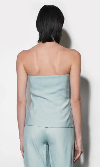 Yuri Sky Blue Strapless Vest top - Glamourous Grace