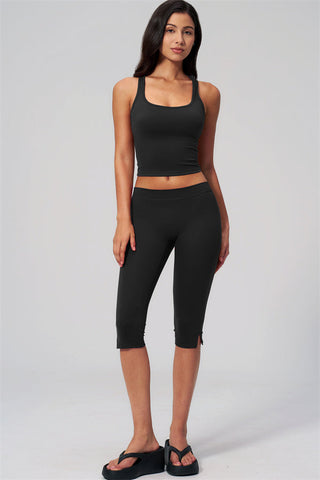 The Revive Crop Top Capri Leggings 2-Piece Set