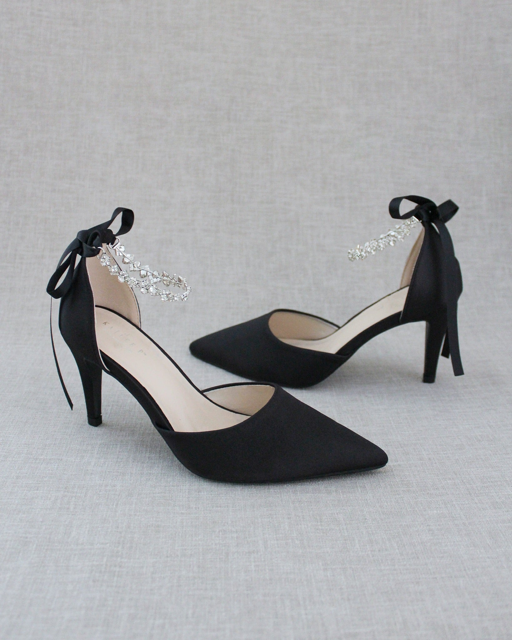 Evening Pumps with Amaryllis Crystal Strap