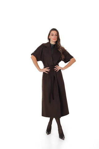 Elan Structured Short-Sleeve Coat