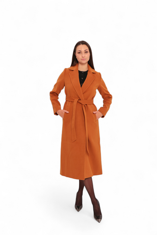 Harrington Classic Wraparound Overcoat in Cinnamon