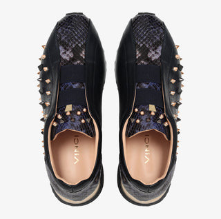 The Infanta Navy Spike Leather Women Sneaker Limited Edition