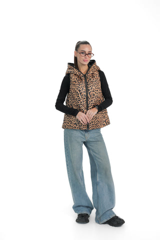 Reversible Light Insulated Vest Black | Leo
