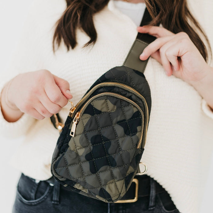 Pinelope Puffer Sling Bag - Glamourous Grace