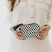 Woven Checkered Black