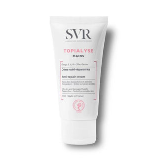 SVR Topialyse Hand Cream 50ml - Moisturizing, Non-Greasy Hand Cream for Dry Skin with Omega 3, 6, 9 & Shea Butter - Glamourous Grace