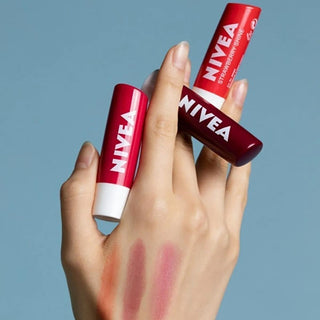 Nivea Nourishing Lip Care Balm with 24-hour Moisturization - Mineral Oil-Free Lip Balm - Glamourous Grace