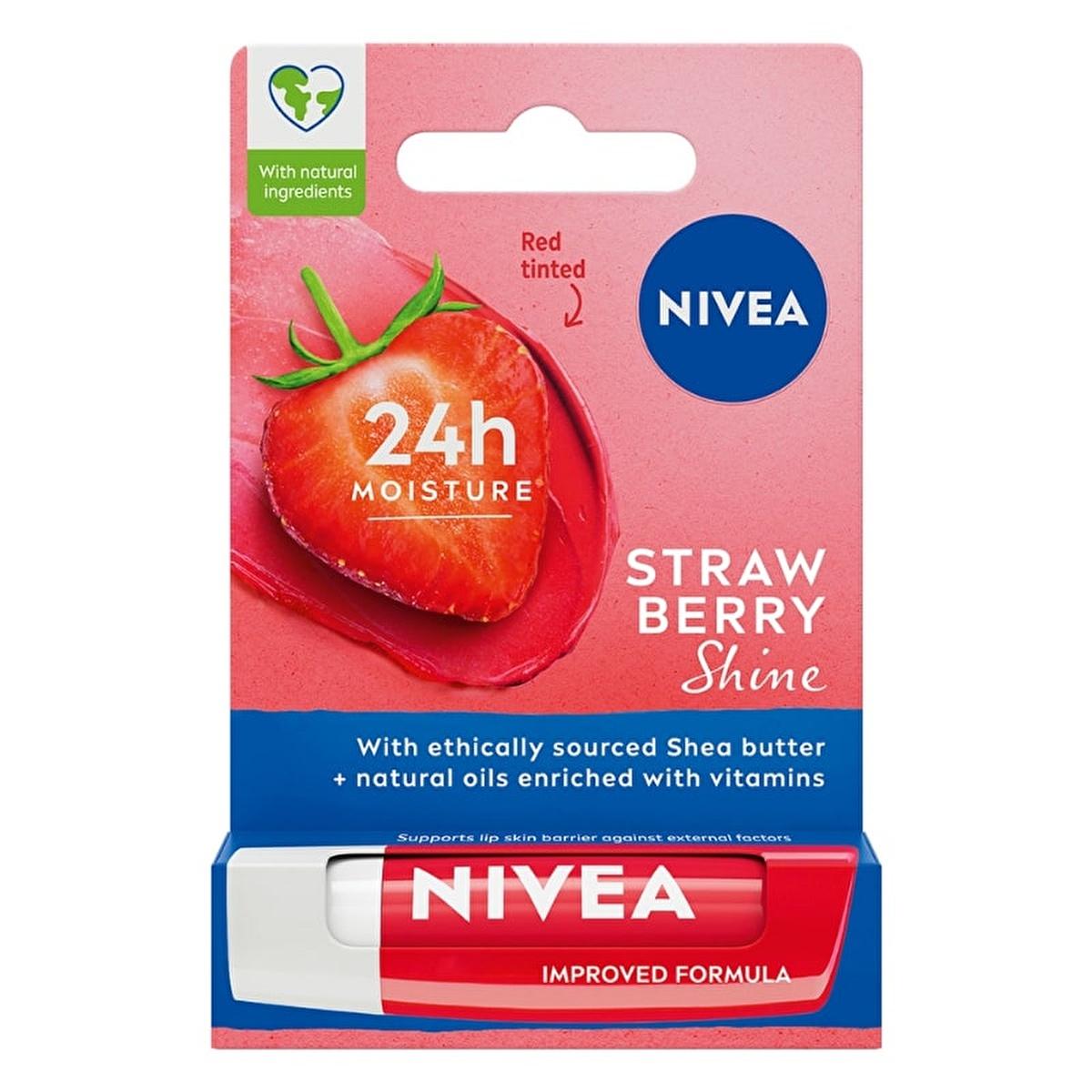Nivea Nourishing Lip Care Balm with 24-hour Moisturization - Mineral Oil-Free Lip Balm - Glamourous Grace