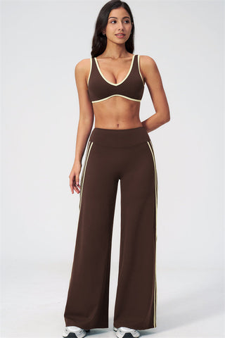 The Evoke Sports Bra Straight Leg Pants 2-Piece Set