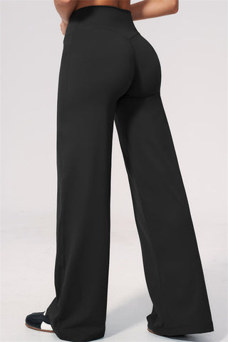 The Twirl Open Back Sports Bra Straight Leg Pants 2-Piece Set