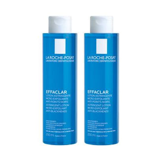 La Roche-Posay Effaclar Toner: Tighten Pores, Control Oil & Fight Acne - Salicylic Acid, Hypoallergenic, Paraben-Free Facial Toner (2 x 200ml)