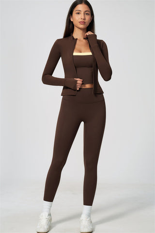 The Seraphine Jacket Tank Top Leggings 3-Piece Set