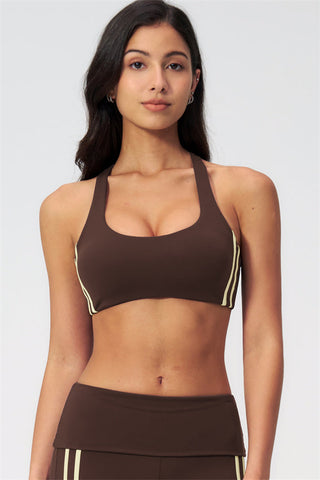 The Evoke Racerback Sports Bra Capri Leggings 2-Piece Set