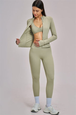The Swoon Jacket Sports Bra Leggings 3-Piece Set