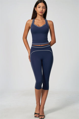 The Amara Tank Top Capri Leggings 2-Piece Set