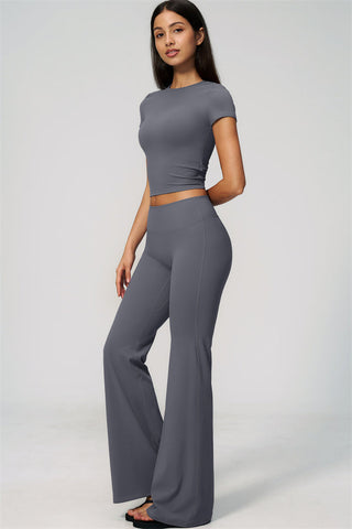 The Zura T-shirt Flared Leggings 2-Piece Set
