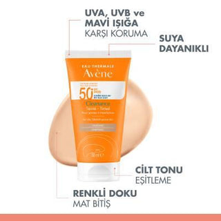 Avene Cleanance SPF 50+ Colored Sunscreen for Oily & Acne-Prone Skin - Non-Greasy, Tinted Protection - Glamourous Grace